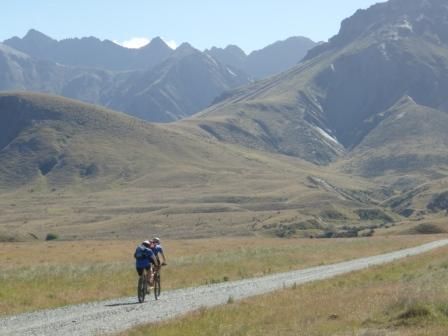 Sean and Gill On the road to Mt Nicholas